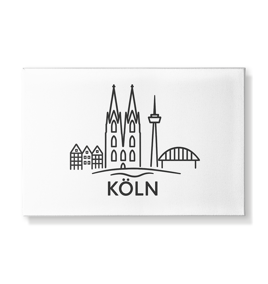 Köln Skyline (Druck) - Leinwand 30x20cm
