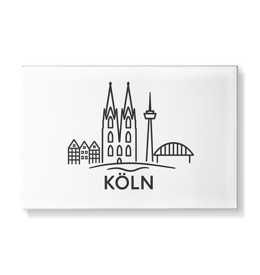 Köln Skyline (Druck) - Leinwand 30x20cm