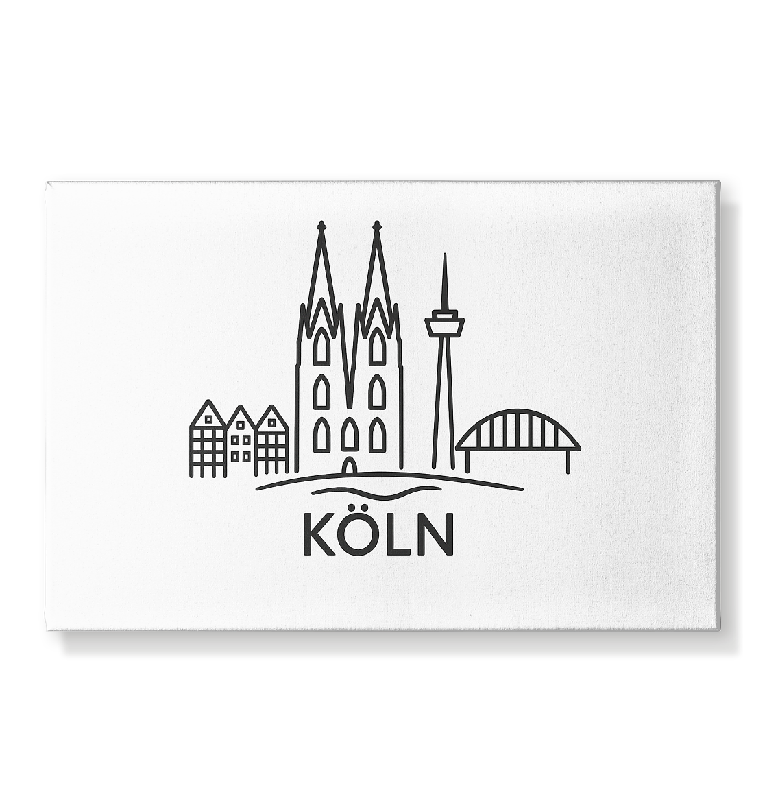 Köln Skyline (Druck) - Leinwand 45x30cm