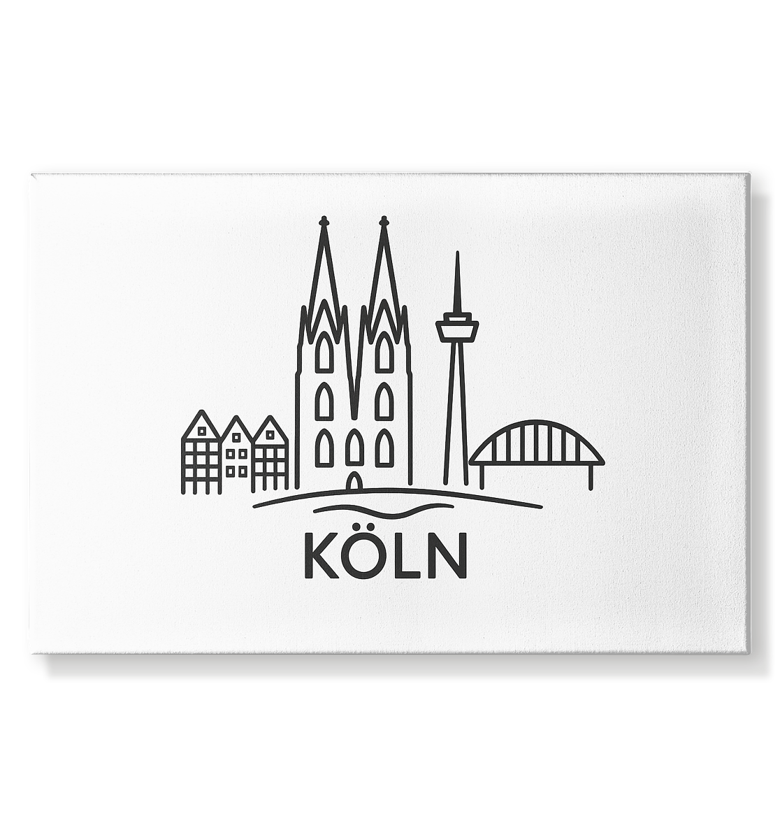 Köln Skyline (Druck) - Leinwand 75x50cm