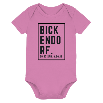 Bickendorf Koordinaten (großer Druck auf der Brust) - Organic Baby Bodysuit