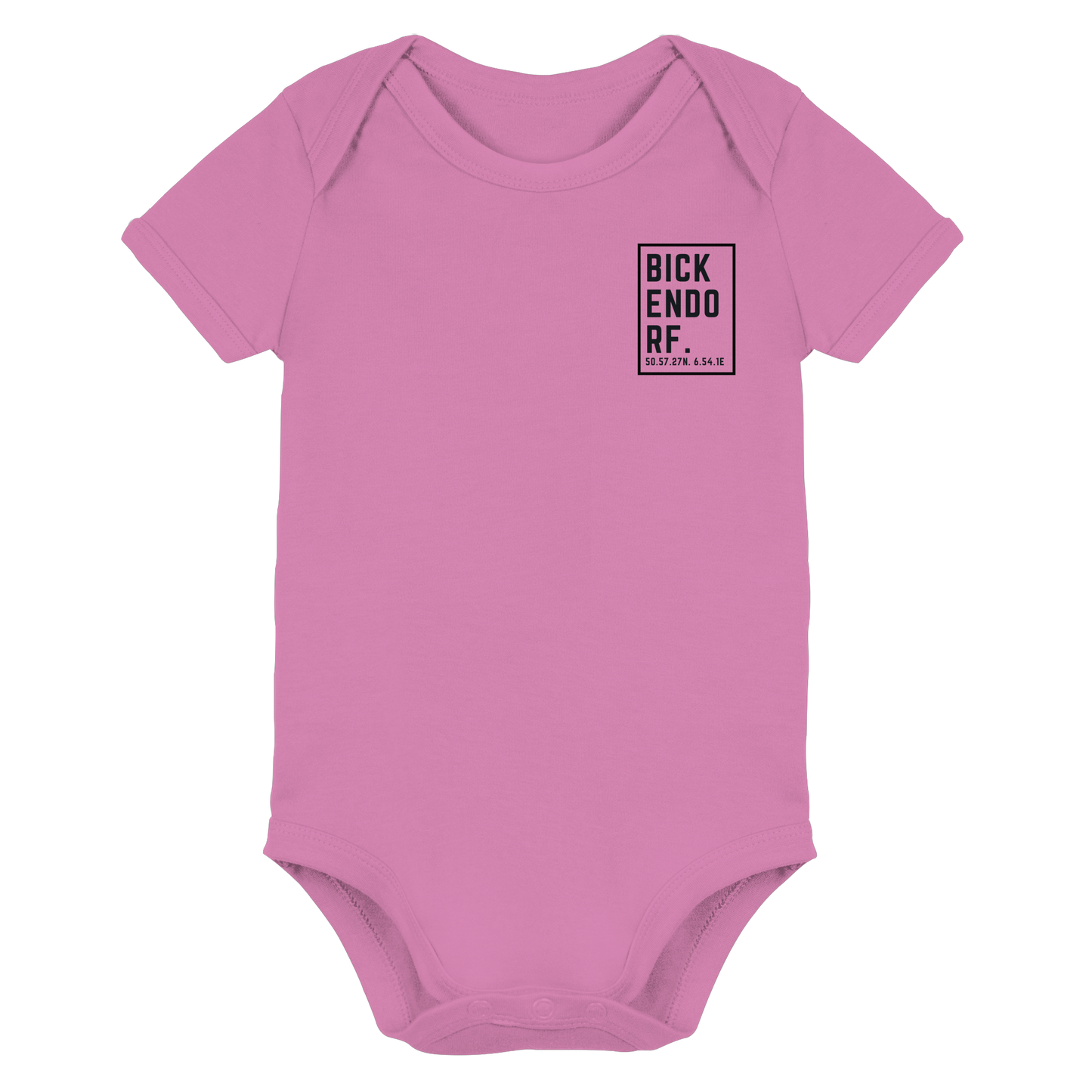 Bickendorf Koordinaten (kleiner Druck auf der Brust) - Organic Baby Bodysuit
