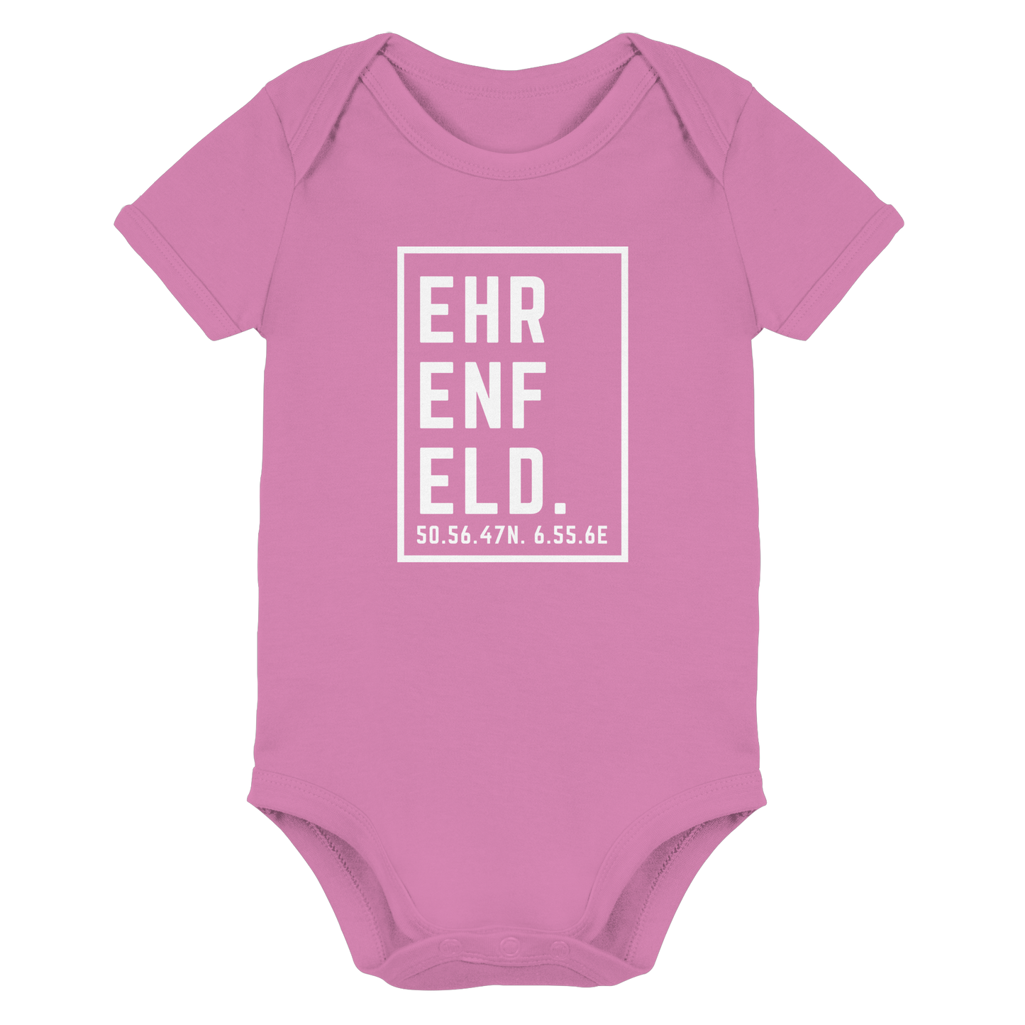 Ehrenfeld Koordinaten (großer Druck auf der Brust) - Organic Baby Bodysuit