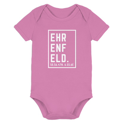 Ehrenfeld Koordinaten (großer Druck auf der Brust) - Organic Baby Bodysuit
