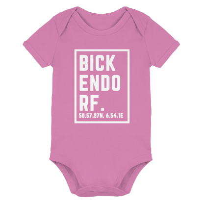 Bickendorf Koordinaten (großer Druck auf der Brust) - Organic Baby Bodysuit