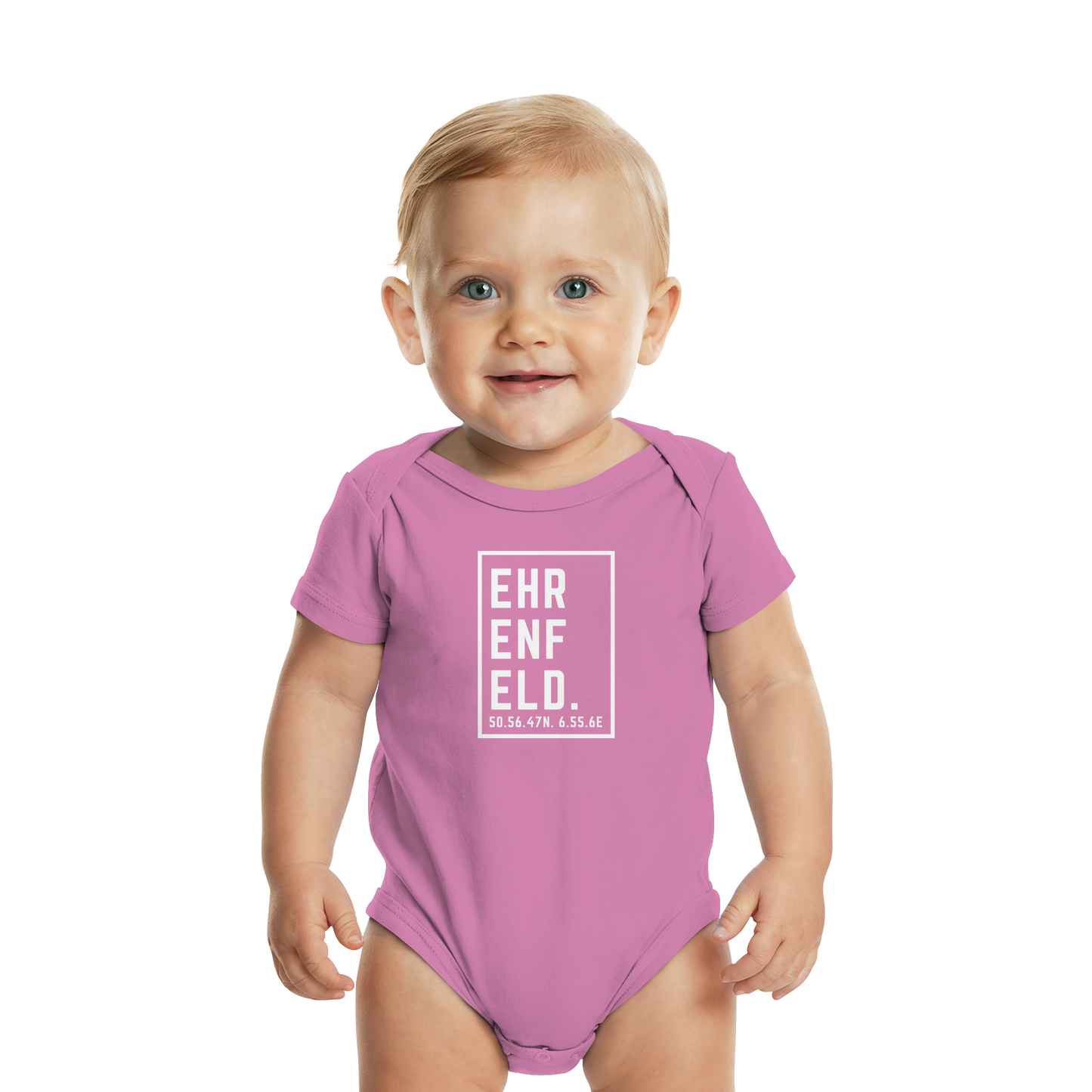 Ehrenfeld Koordinaten (großer Druck auf der Brust) - Organic Baby Bodysuit