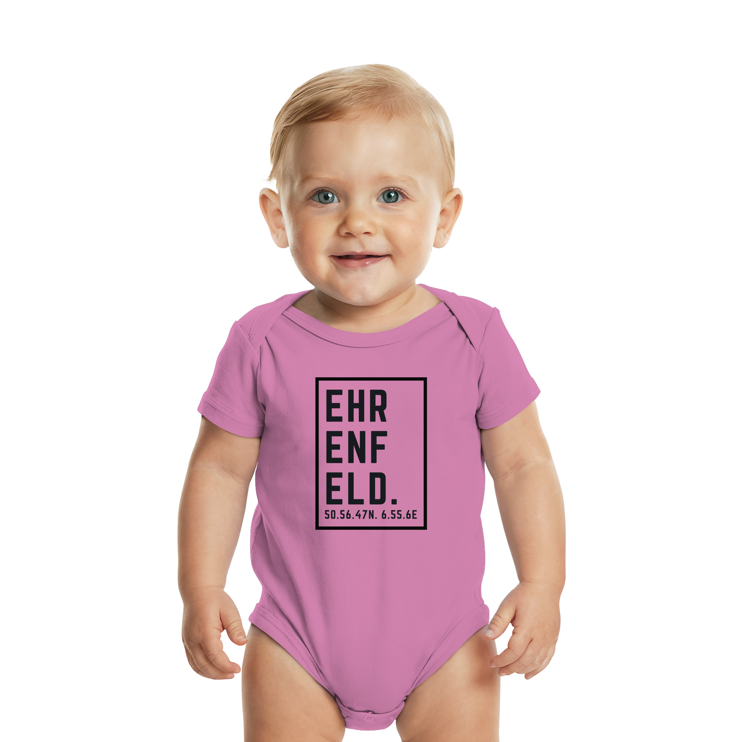 Ehrenfeld Koordinaten (großer Druck auf der Brust) - Organic Baby Bodysuit
