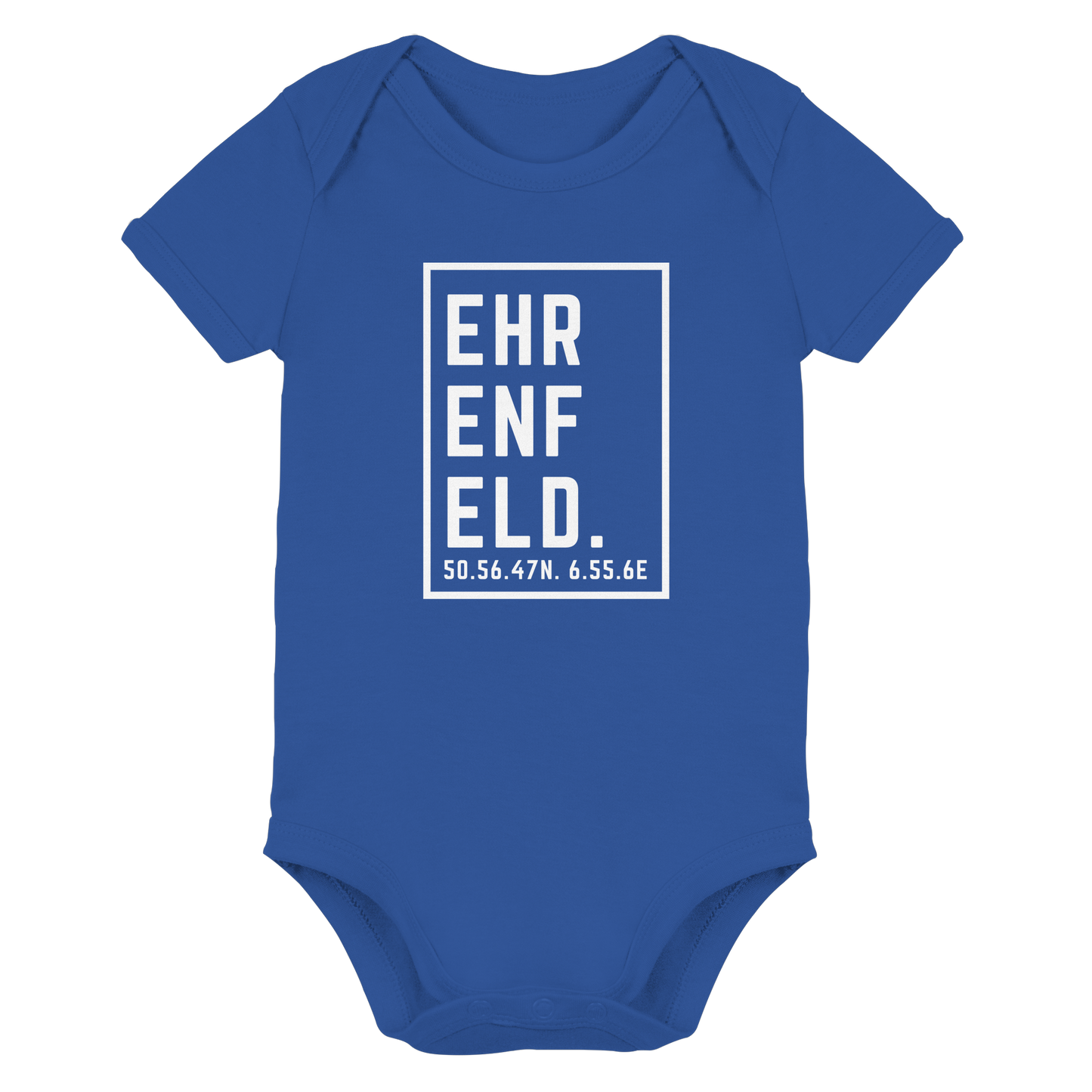 Ehrenfeld Koordinaten (großer Druck auf der Brust) - Organic Baby Bodysuit