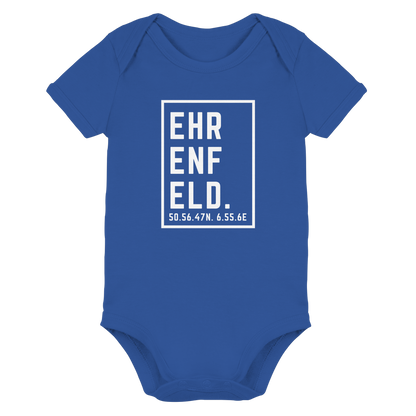 Ehrenfeld Koordinaten (großer Druck auf der Brust) - Organic Baby Bodysuit