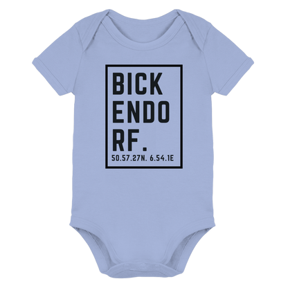 Bickendorf Koordinaten (großer Druck auf der Brust) - Organic Baby Bodysuit
