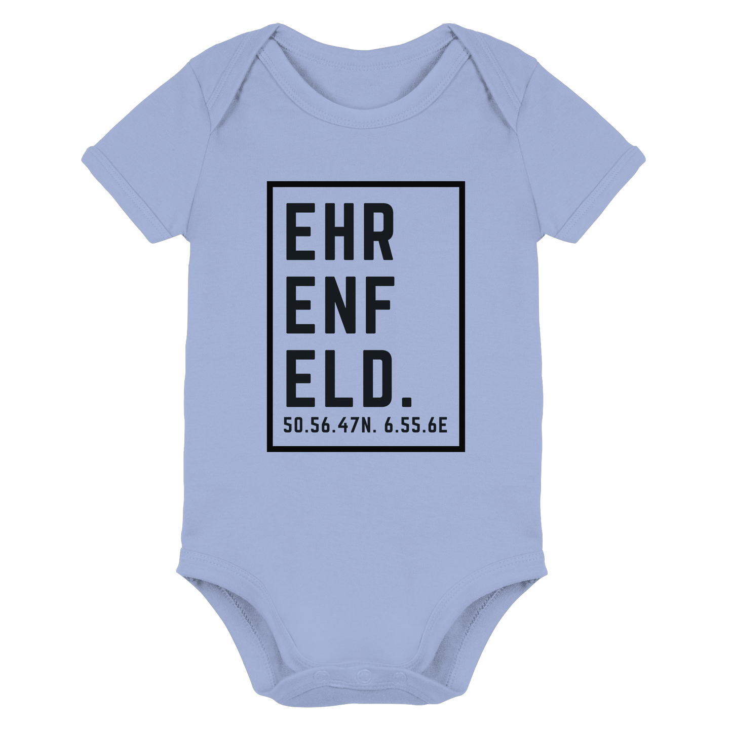 Ehrenfeld Koordinaten (großer Druck auf der Brust) - Organic Baby Bodysuit