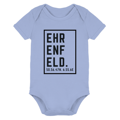 Ehrenfeld Koordinaten (großer Druck auf der Brust) - Organic Baby Bodysuit