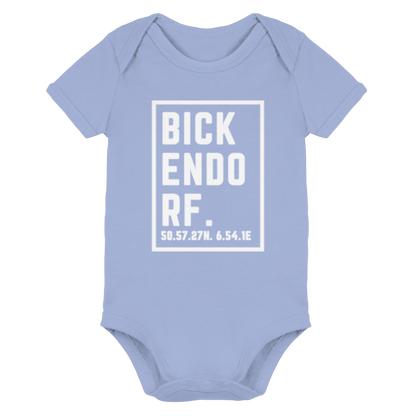 Bickendorf Koordinaten (großer Druck auf der Brust) - Organic Baby Bodysuit