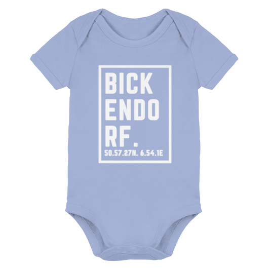 Bickendorf Koordinaten (großer Druck auf der Brust) - Organic Baby Bodysuit