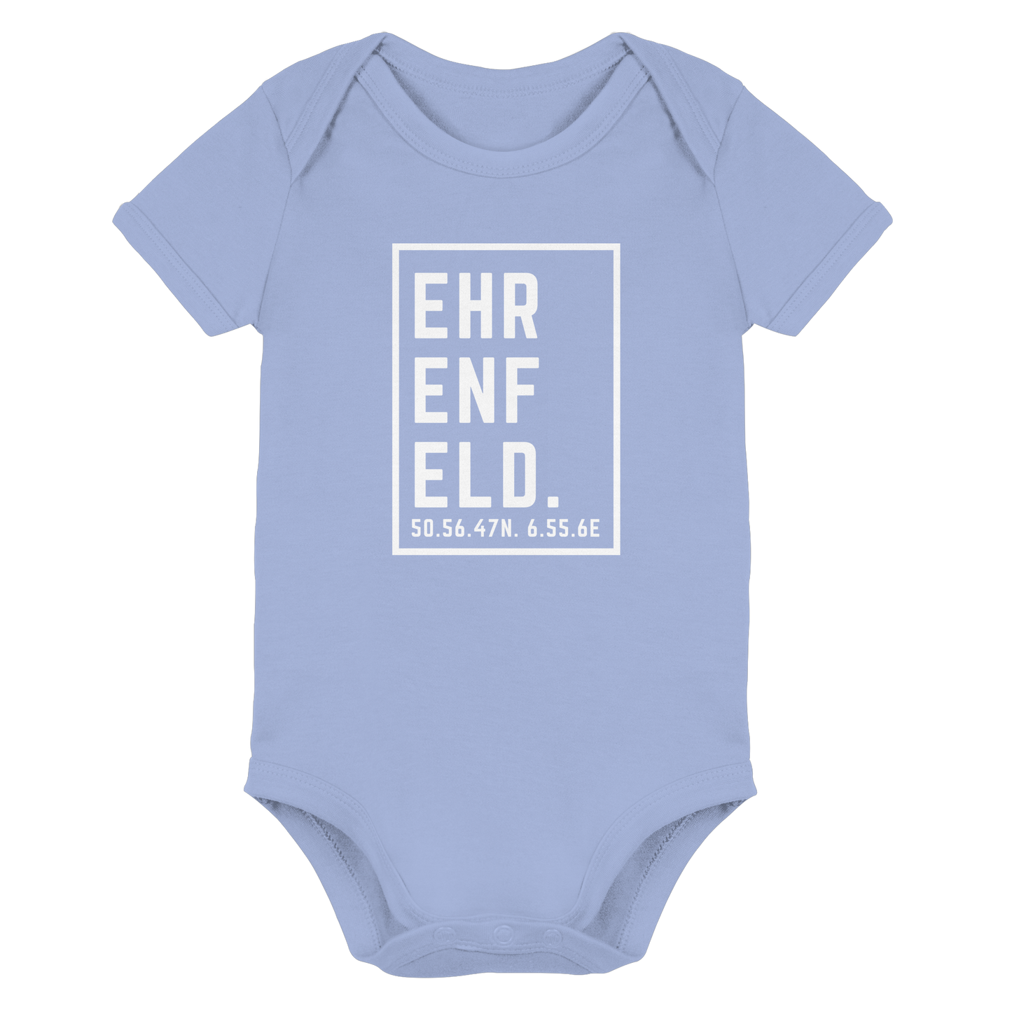Ehrenfeld Koordinaten (großer Druck auf der Brust) - Organic Baby Bodysuit
