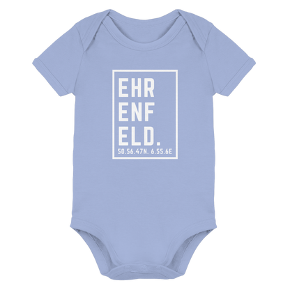 Ehrenfeld Koordinaten (großer Druck auf der Brust) - Organic Baby Bodysuit