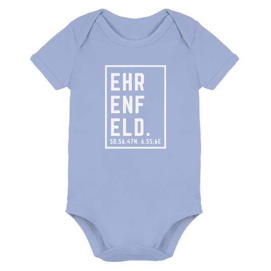 Ehrenfeld Koordinaten (großer Druck auf der Brust) - Organic Baby Bodysuit
