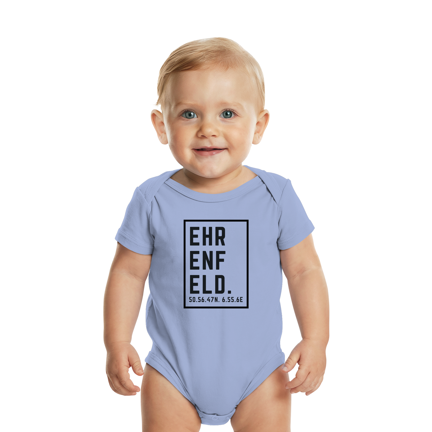 Ehrenfeld Koordinaten (großer Druck auf der Brust) - Organic Baby Bodysuit