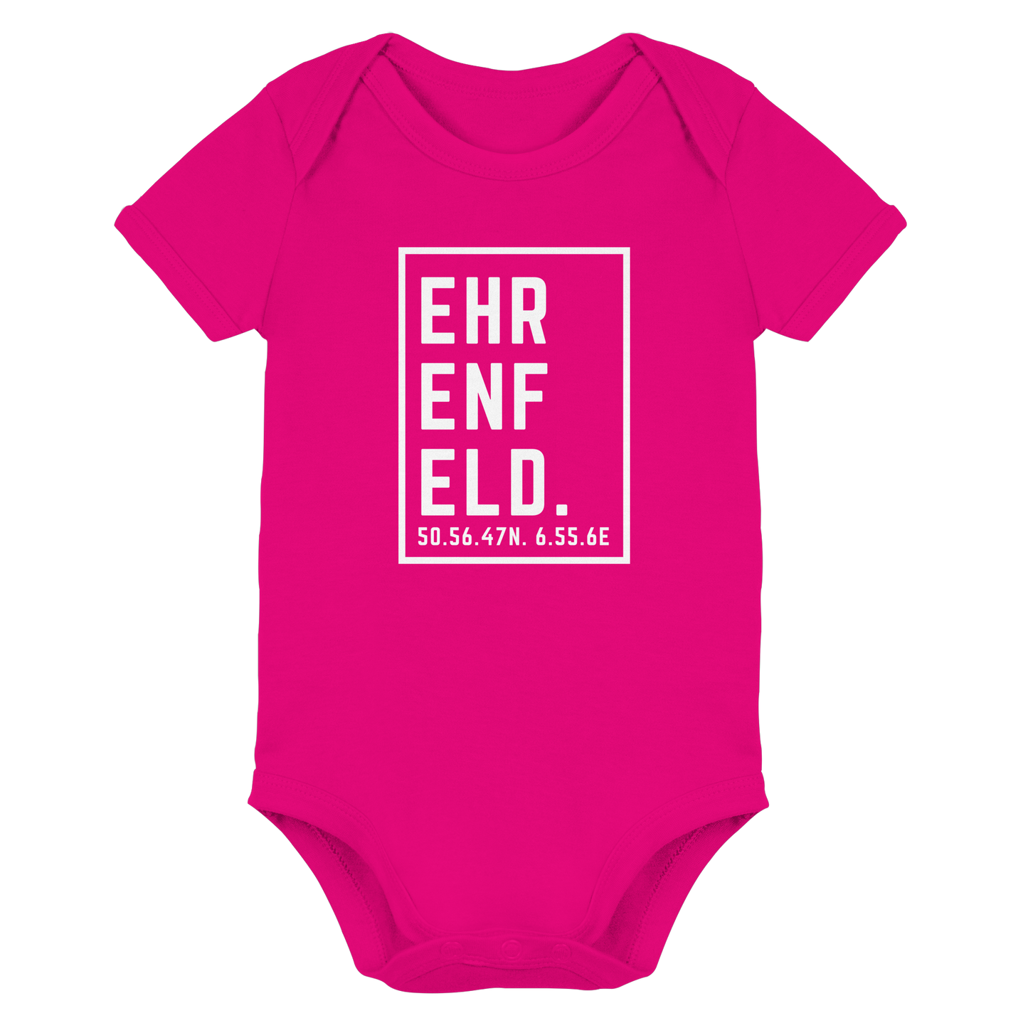 Ehrenfeld Koordinaten (großer Druck auf der Brust) - Organic Baby Bodysuit