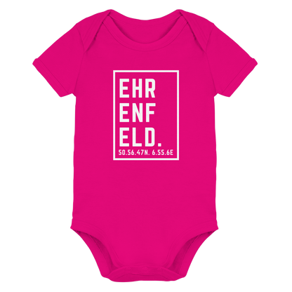 Ehrenfeld Koordinaten (großer Druck auf der Brust) - Organic Baby Bodysuit