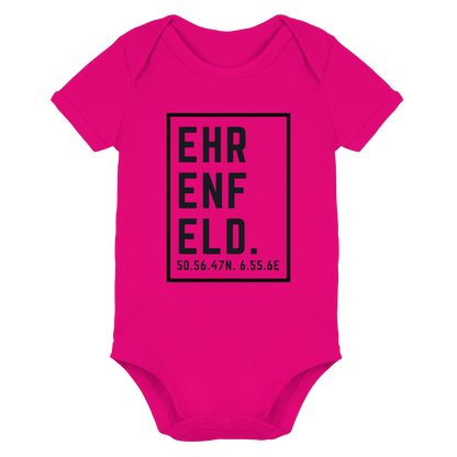 Ehrenfeld Koordinaten (großer Druck auf der Brust) - Organic Baby Bodysuit