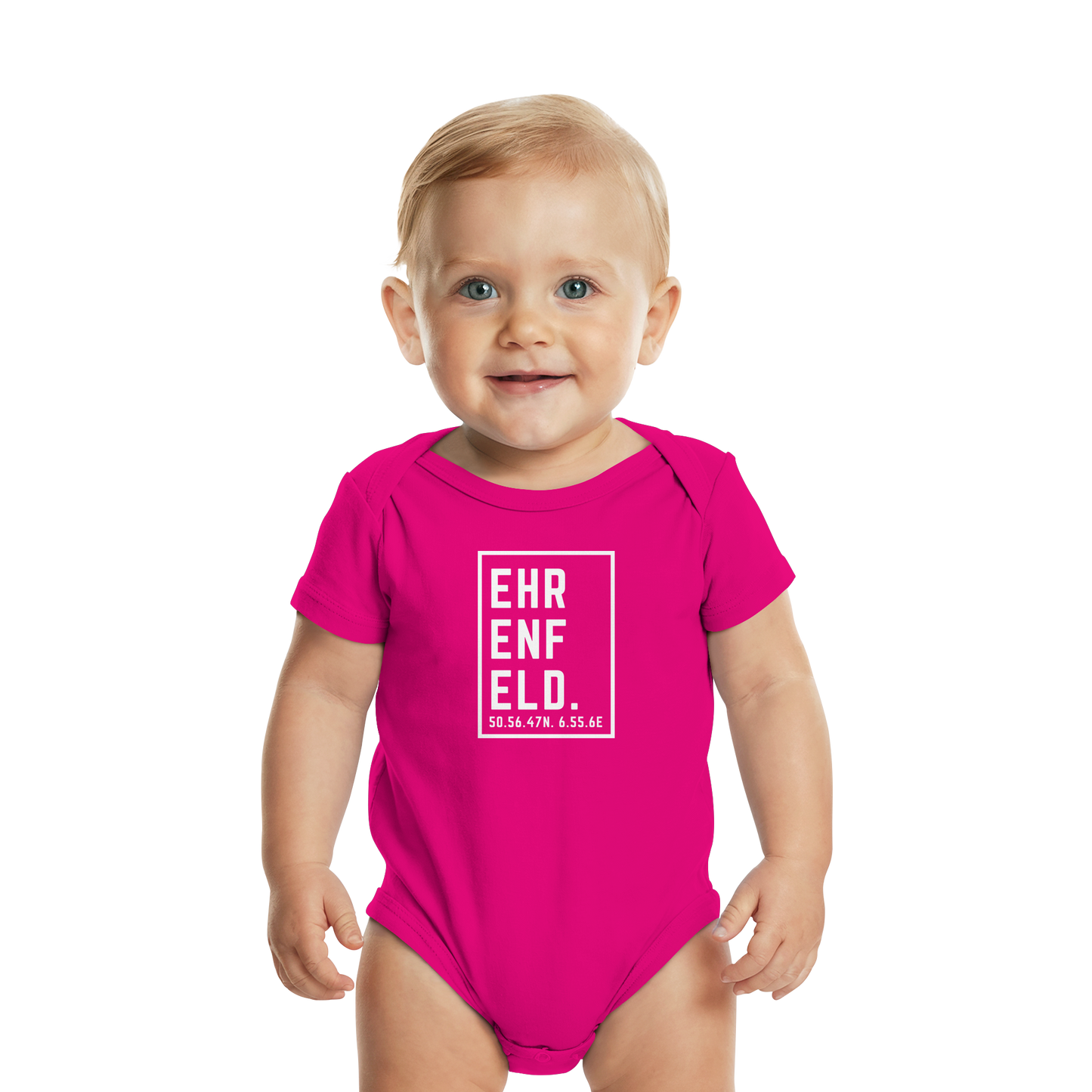 Ehrenfeld Koordinaten (großer Druck auf der Brust) - Organic Baby Bodysuit