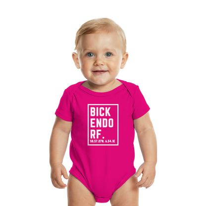 Bickendorf Koordinaten (großer Druck auf der Brust) - Organic Baby Bodysuit