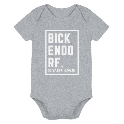 Bickendorf Koordinaten (großer Druck auf der Brust) - Organic Baby Bodysuit