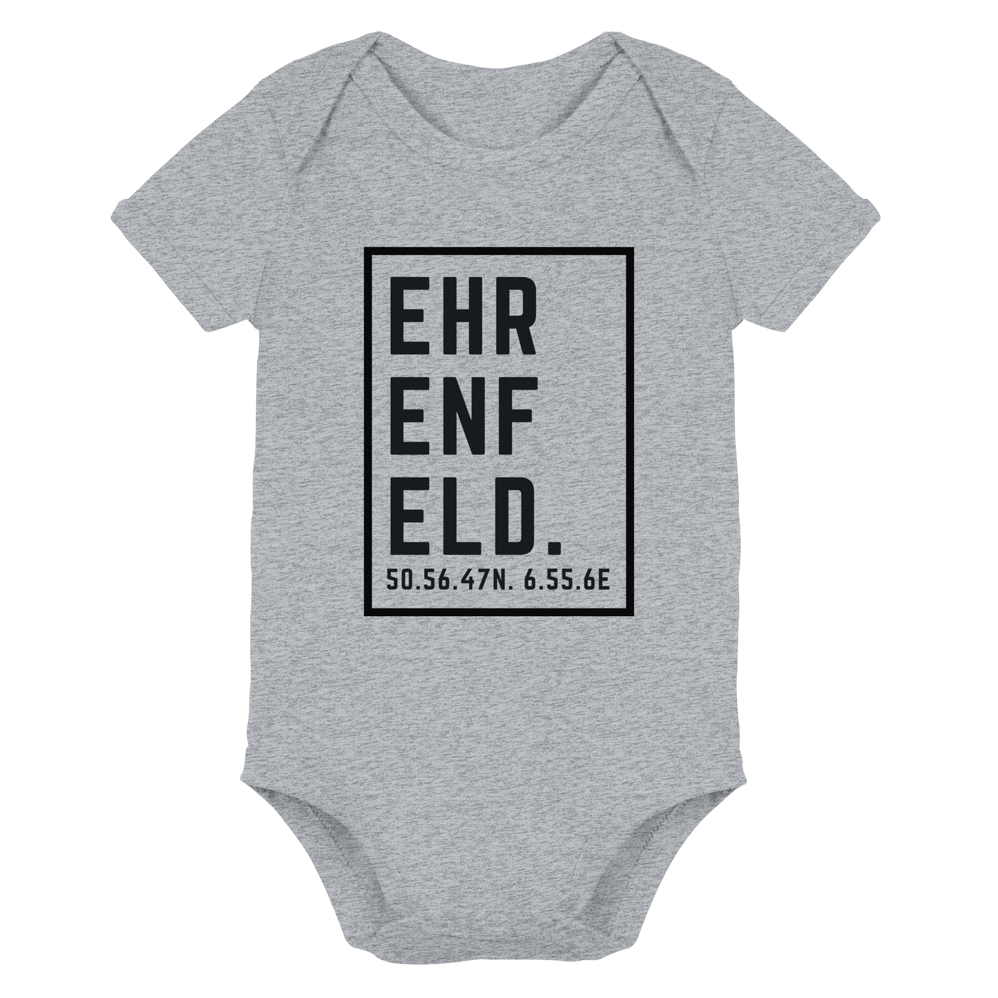 Ehrenfeld Koordinaten (großer Druck auf der Brust) - Organic Baby Bodysuit