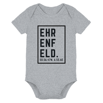 Ehrenfeld Koordinaten (großer Druck auf der Brust) - Organic Baby Bodysuit