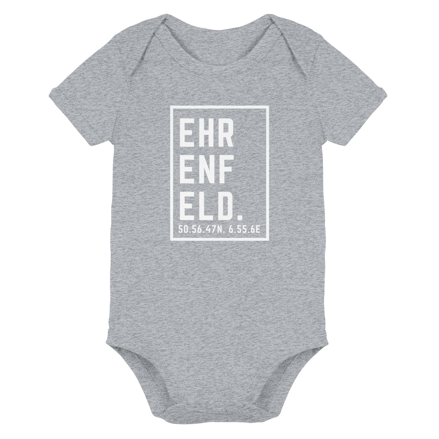 Ehrenfeld Koordinaten (großer Druck auf der Brust) - Organic Baby Bodysuit