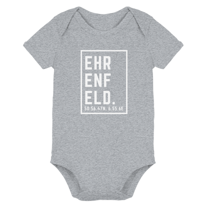 Ehrenfeld Koordinaten (großer Druck auf der Brust) - Organic Baby Bodysuit