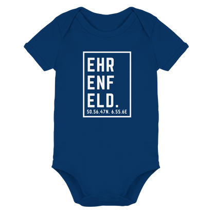 Ehrenfeld Koordinaten (großer Druck auf der Brust) - Organic Baby Bodysuit