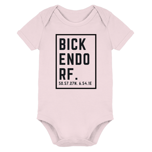 Bickendorf Koordinaten (großer Druck auf der Brust) - Organic Baby Bodysuit