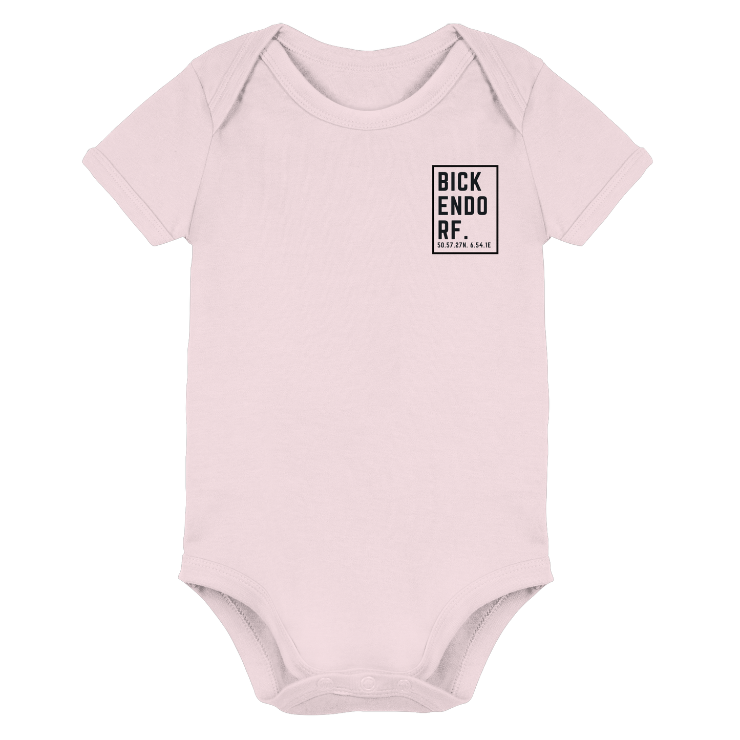 Bickendorf Koordinaten (kleiner Druck auf der Brust) - Organic Baby Bodysuit