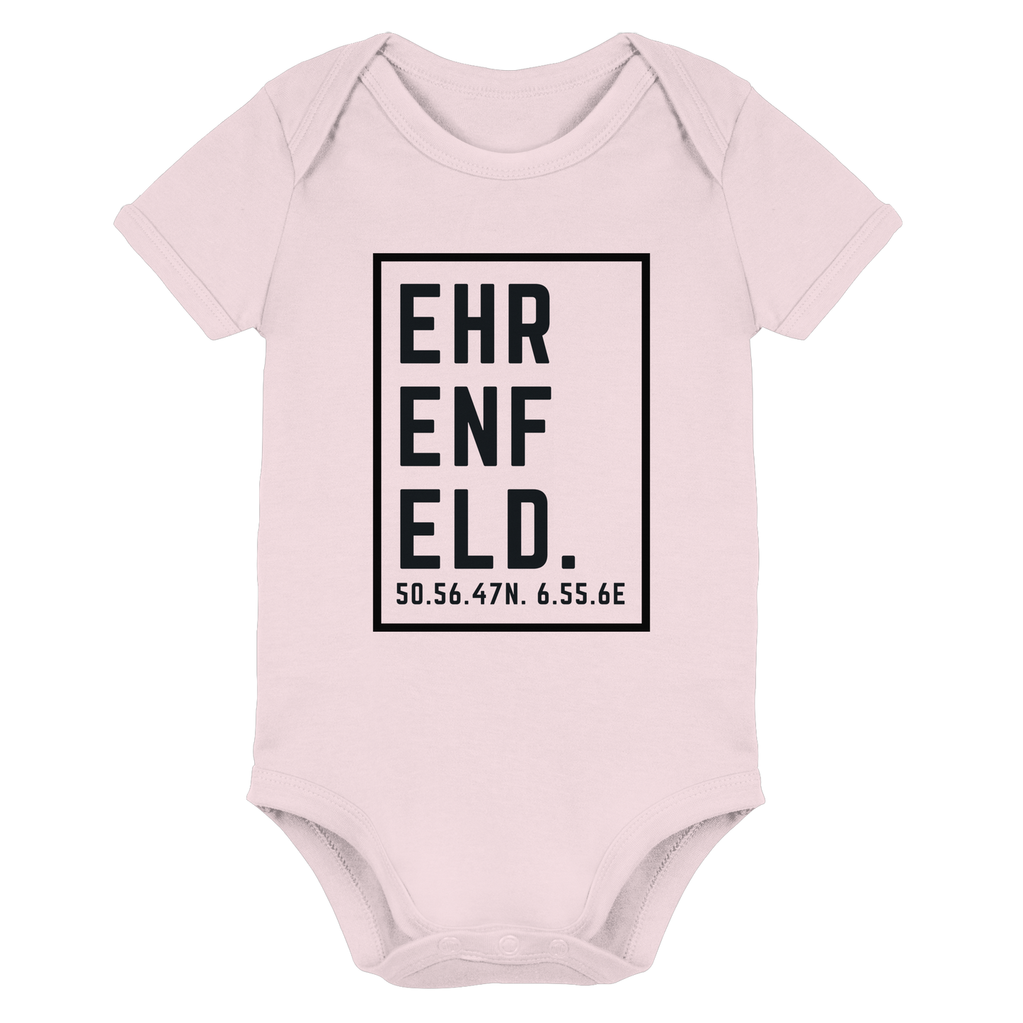 Ehrenfeld Koordinaten (großer Druck auf der Brust) - Organic Baby Bodysuit