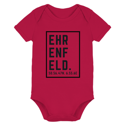 Ehrenfeld Koordinaten (großer Druck auf der Brust) - Organic Baby Bodysuit