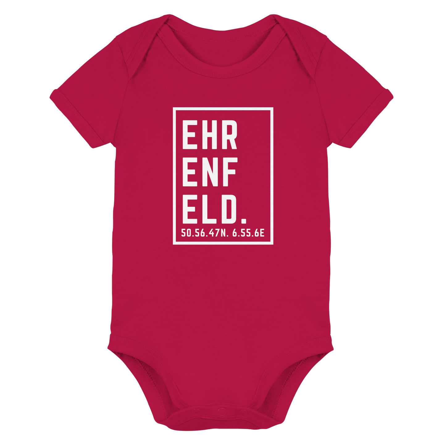 Ehrenfeld Koordinaten (großer Druck auf der Brust) - Organic Baby Bodysuit