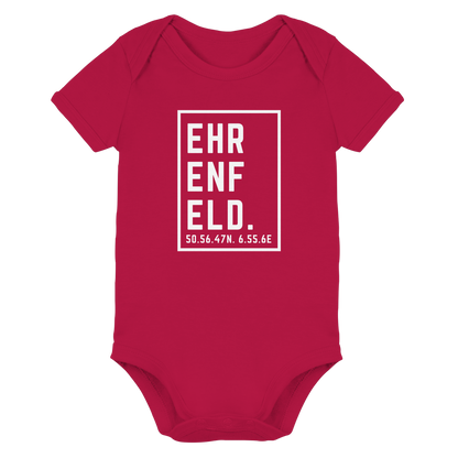 Ehrenfeld Koordinaten (großer Druck auf der Brust) - Organic Baby Bodysuit