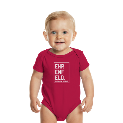 Ehrenfeld Koordinaten (großer Druck auf der Brust) - Organic Baby Bodysuit