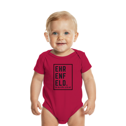 Ehrenfeld Koordinaten (großer Druck auf der Brust) - Organic Baby Bodysuit