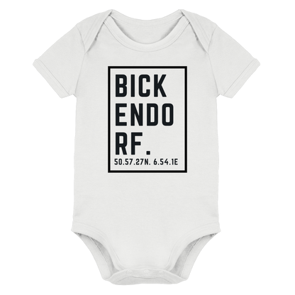 Bickendorf Koordinaten (großer Druck auf der Brust) - Organic Baby Bodysuit
