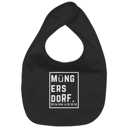 Müngersdorf Koordinaten (großer Druck auf der Brust) - Organic Baby-Lätzchen