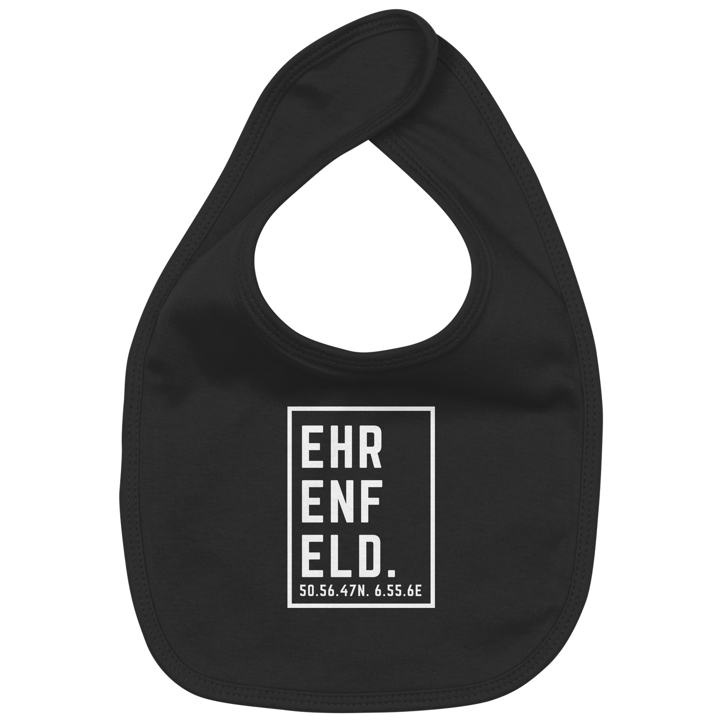 Ehrenfeld Koordinaten (großer Druck auf der Brust) - Organic Baby-Lätzchen