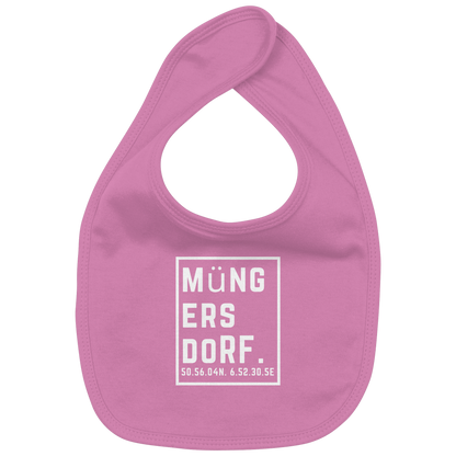 Müngersdorf Koordinaten (großer Druck auf der Brust) - Organic Baby-Lätzchen