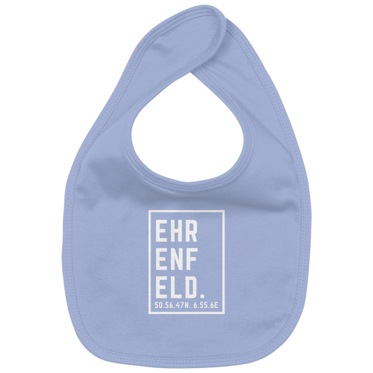 Ehrenfeld Koordinaten (großer Druck auf der Brust) - Organic Baby-Lätzchen