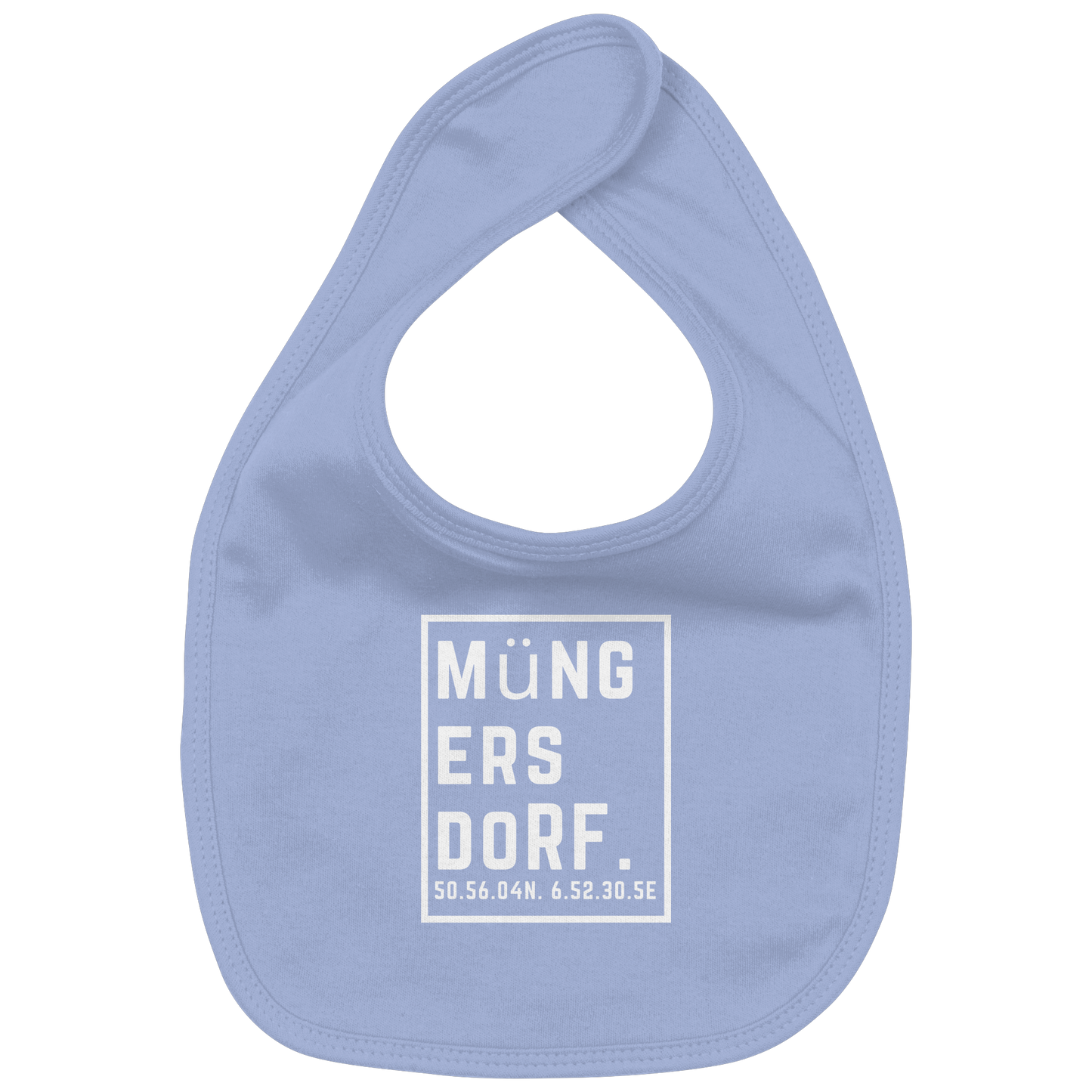 Müngersdorf Koordinaten (großer Druck auf der Brust) - Organic Baby-Lätzchen