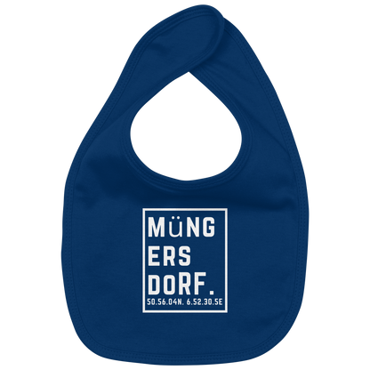 Müngersdorf Koordinaten (großer Druck auf der Brust) - Organic Baby-Lätzchen