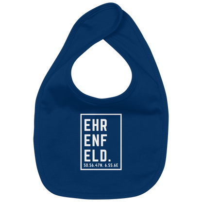 Ehrenfeld Koordinaten (großer Druck auf der Brust) - Organic Baby-Lätzchen