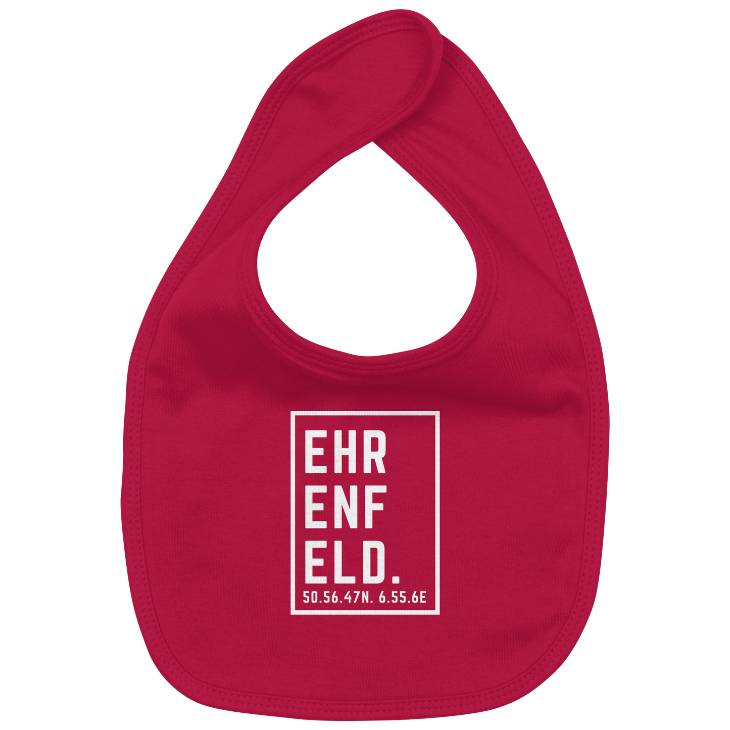 Ehrenfeld Koordinaten (großer Druck auf der Brust) - Organic Baby-Lätzchen